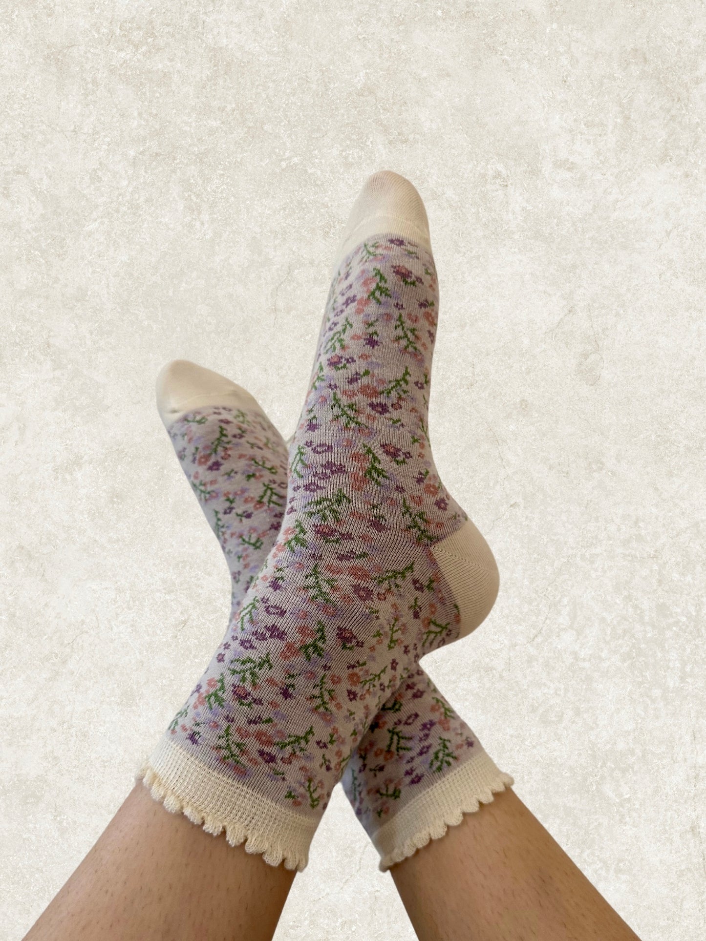 Darlin’ Flower Ruffle Socks