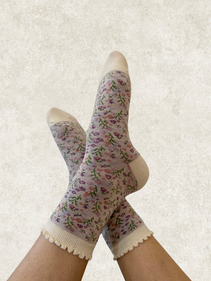 Darlin’ Flower Ruffle Socks