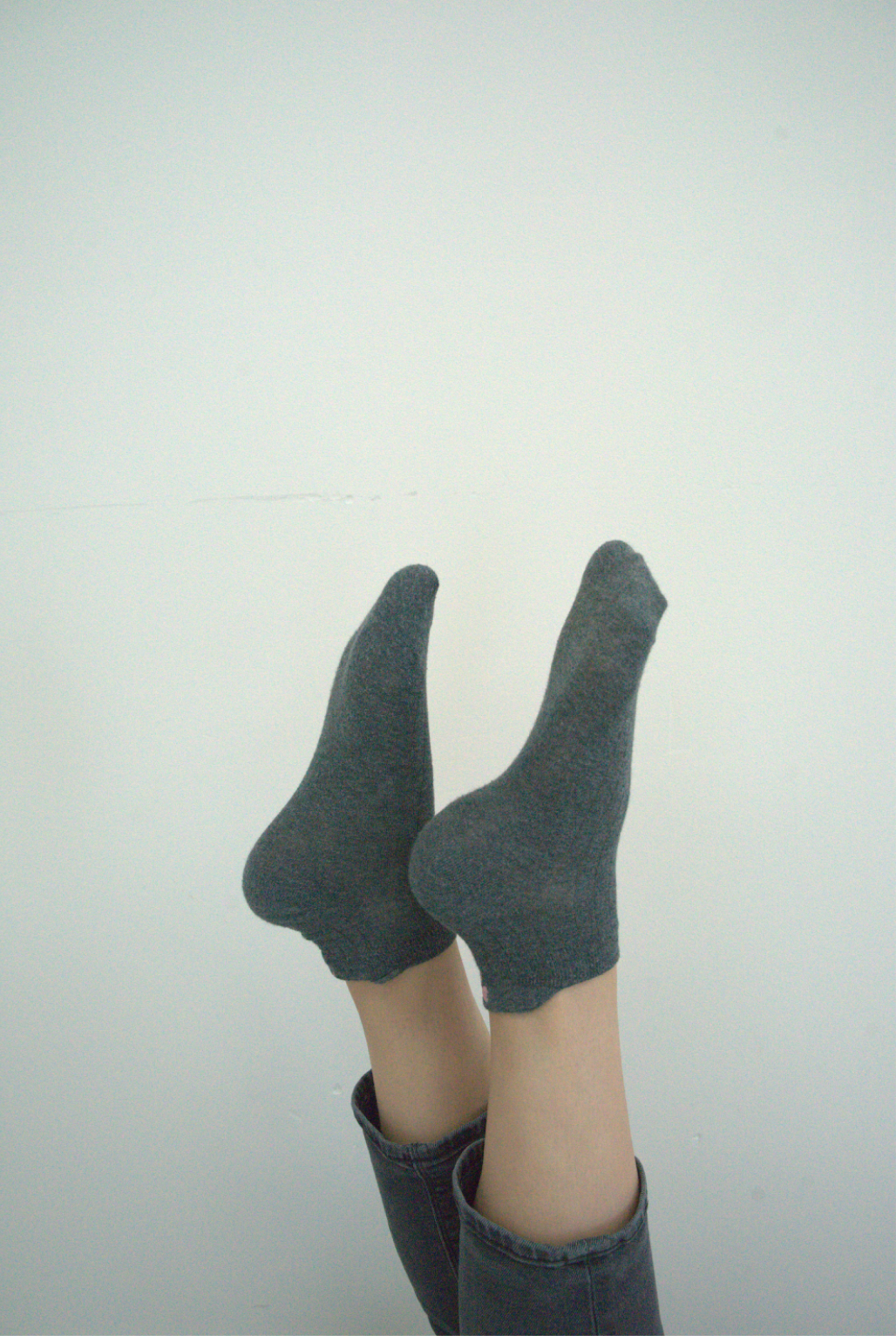 Grey Bow Bliss Socks